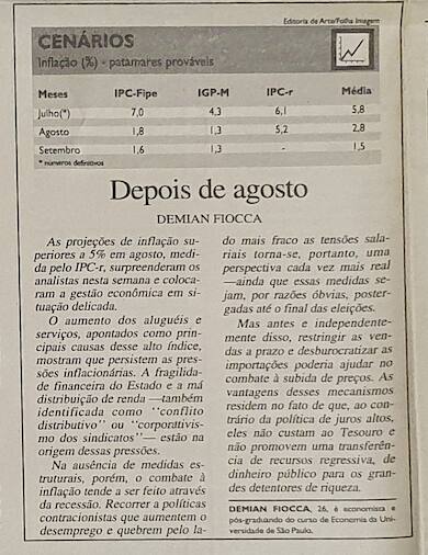 Coluna Folha de São Paulo